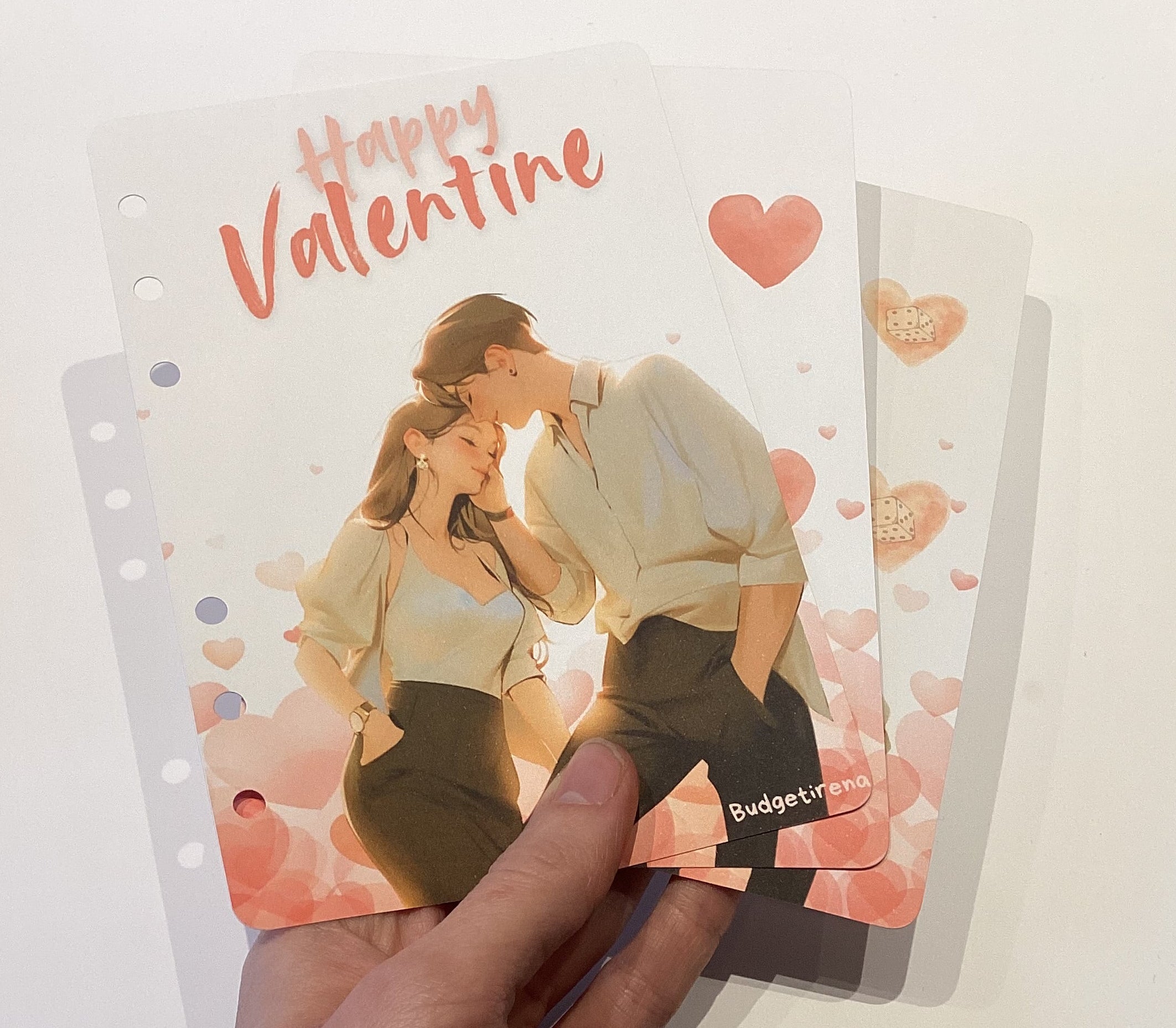 Happy Valentine Challenge a6 3tlg zum einheften