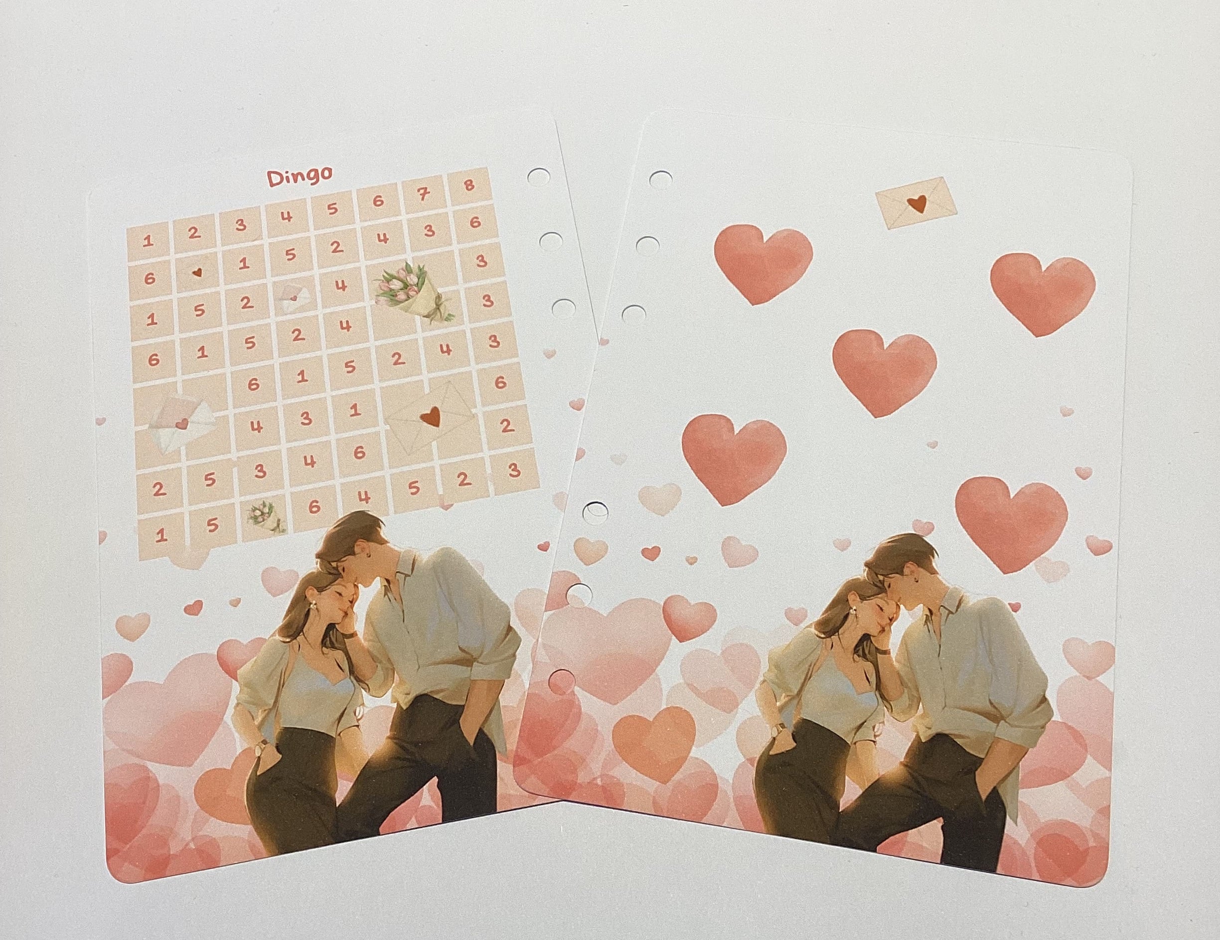 Happy Valentine Challenge a6 3tlg zum einheften