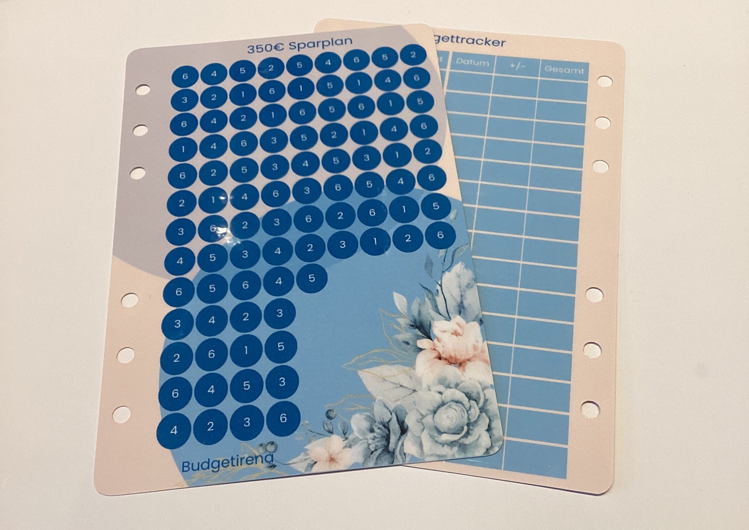 350€ Sparplan a6 blau