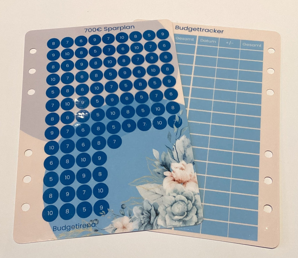 700€ Sparplan a6 blau