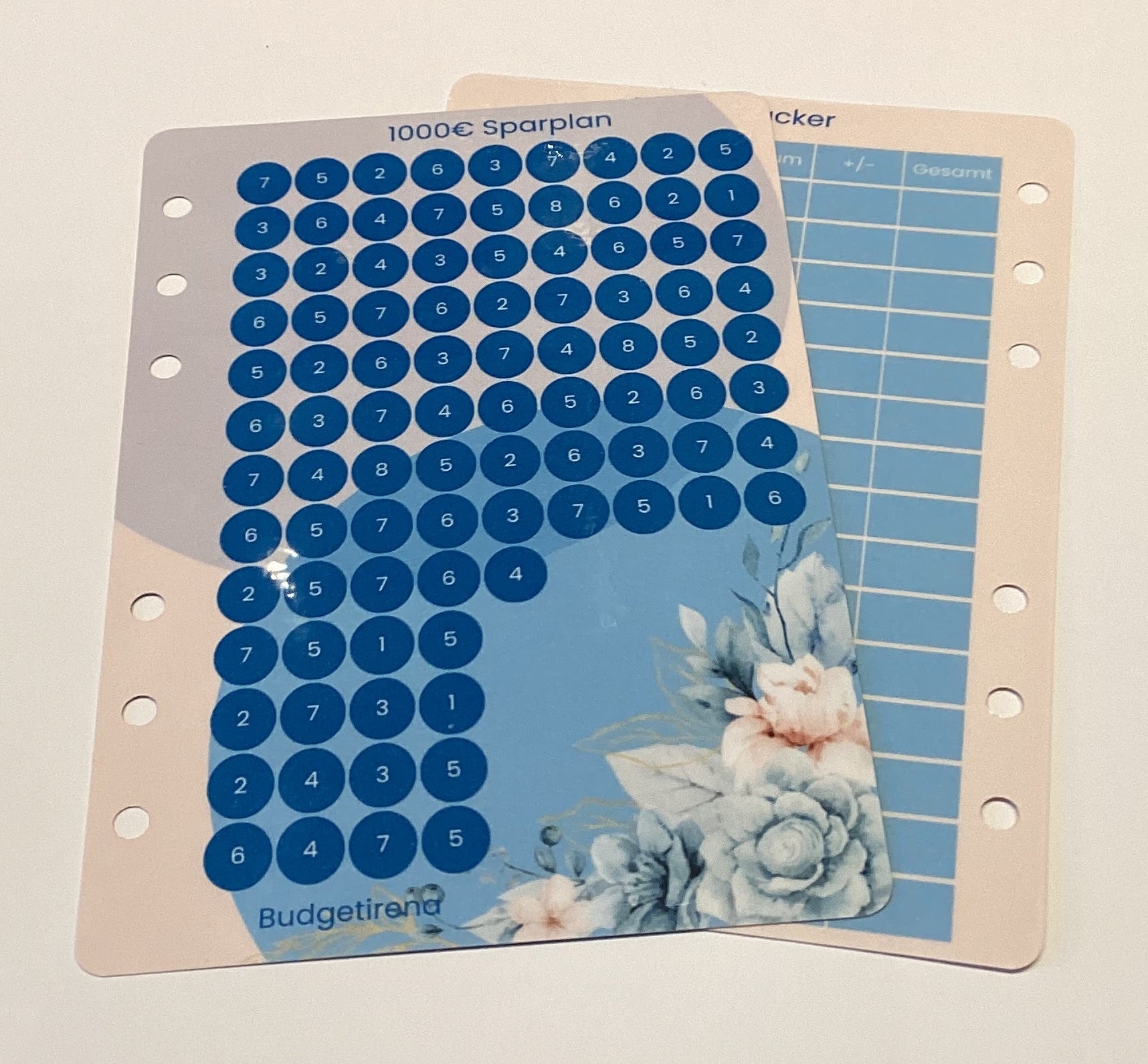 1000€ Sparplan a6 blau