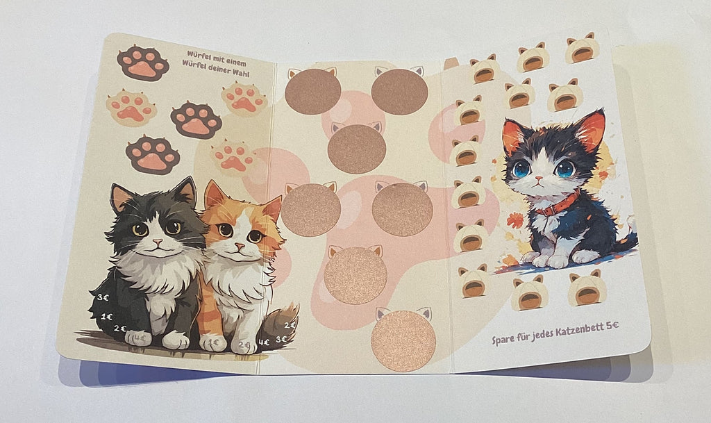 Klappkarte Katzenliebe a7 große Beträge