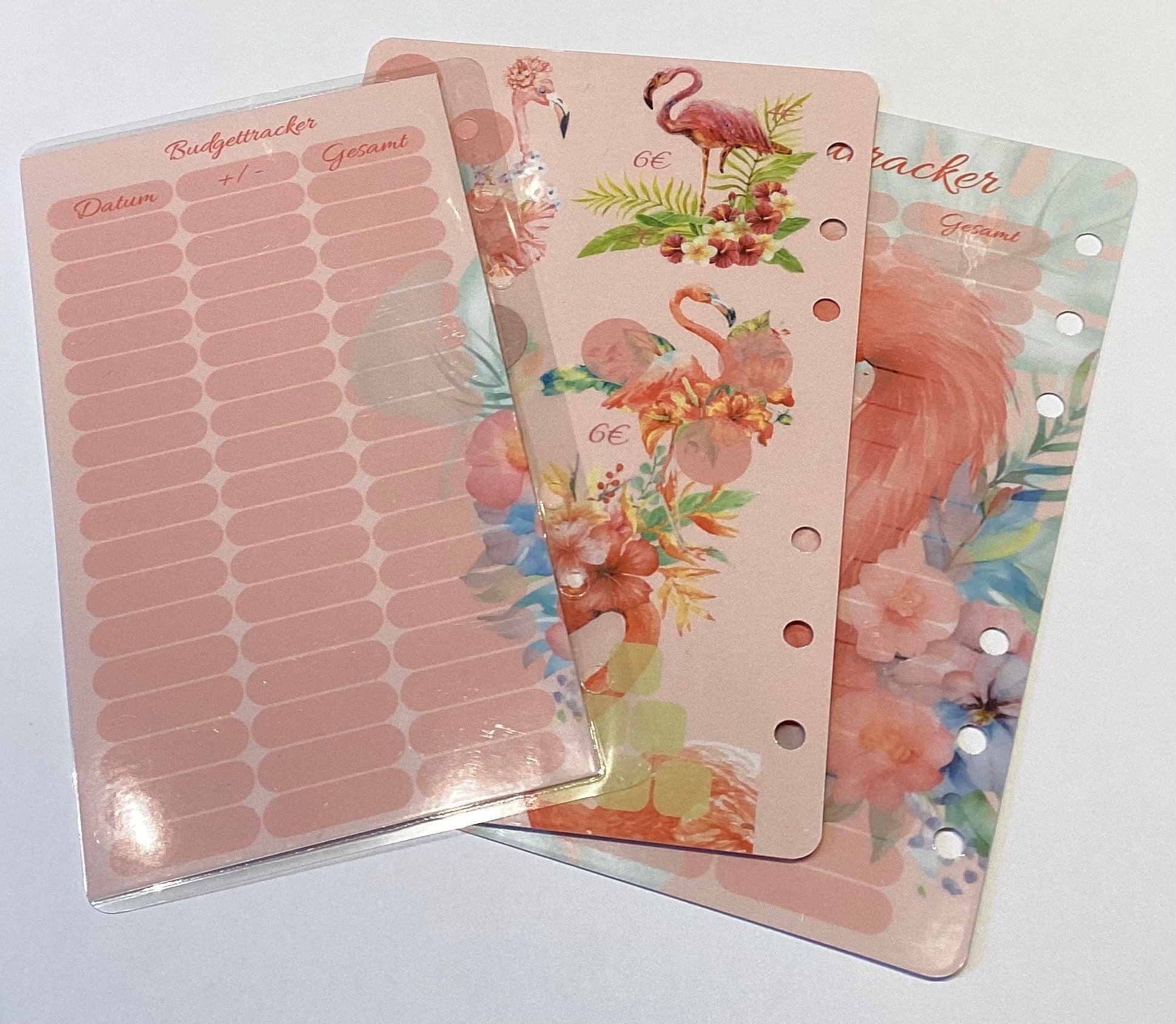 Jahreschallenge Tropical Einheftchallenge a6 mit Deckblatt und Geldhülle