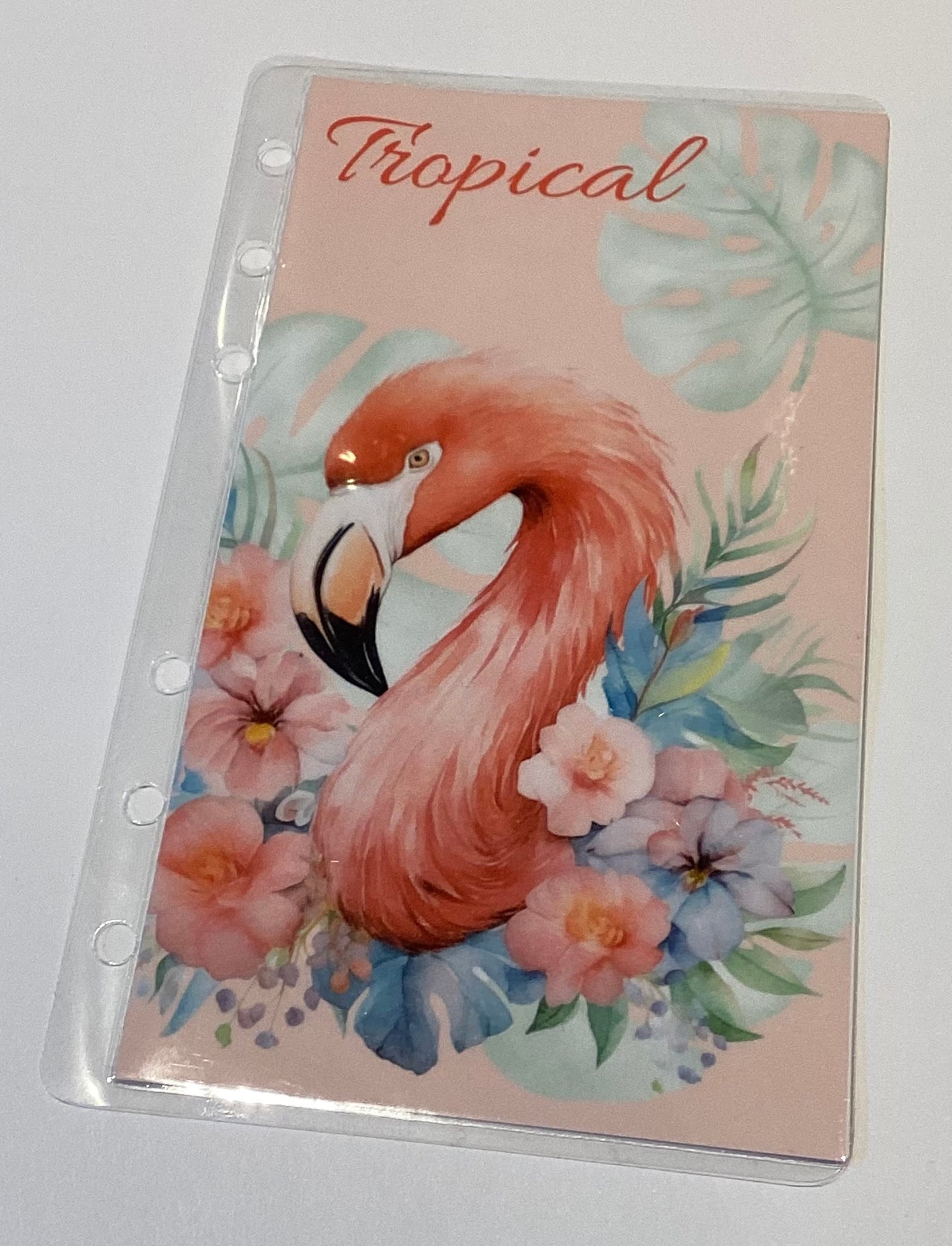 Jahreschallenge Tropical Einheftchallenge a6 mit Deckblatt und Geldhülle