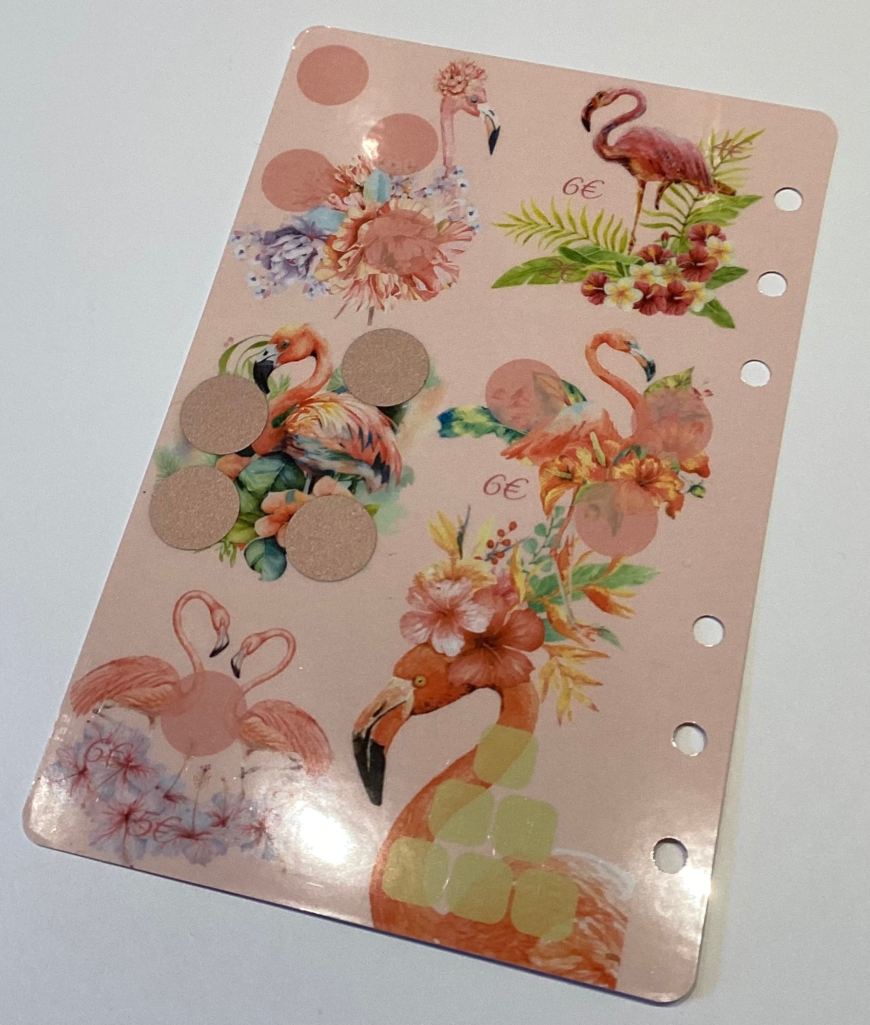 Jahreschallenge Tropical Einheftchallenge a6 mit Deckblatt und Geldhülle