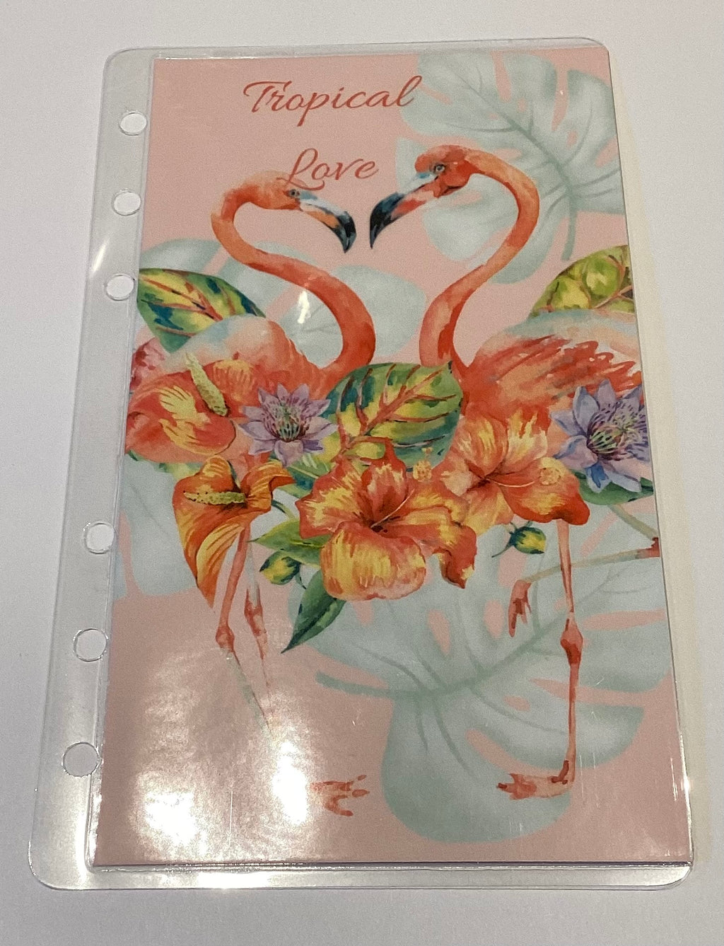 3er Klappkarte Tropical Love a6 mit Geldhülle