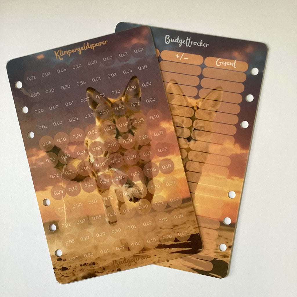 Einheftchallenge a6 Klimpergeld Wüstenfuchs