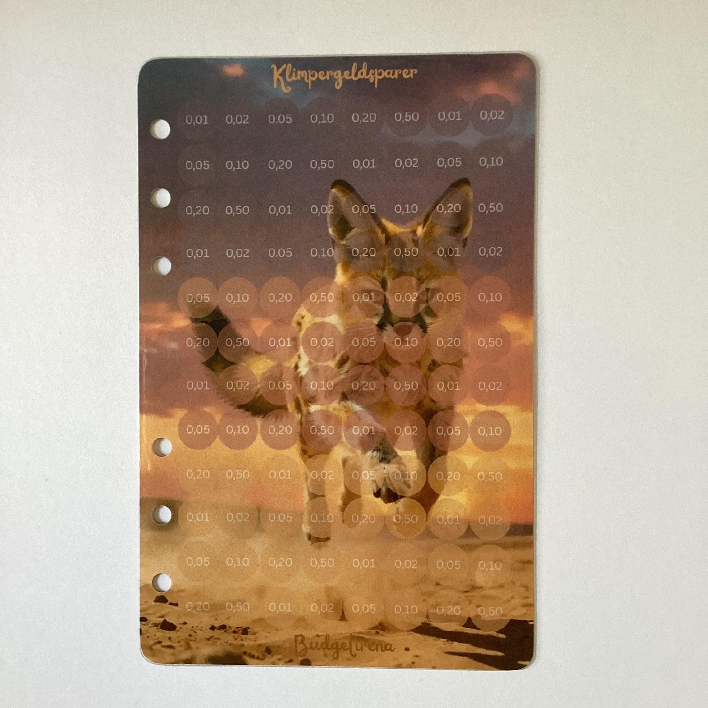 Einheftchallenge a6 Klimpergeld Wüstenfuchs