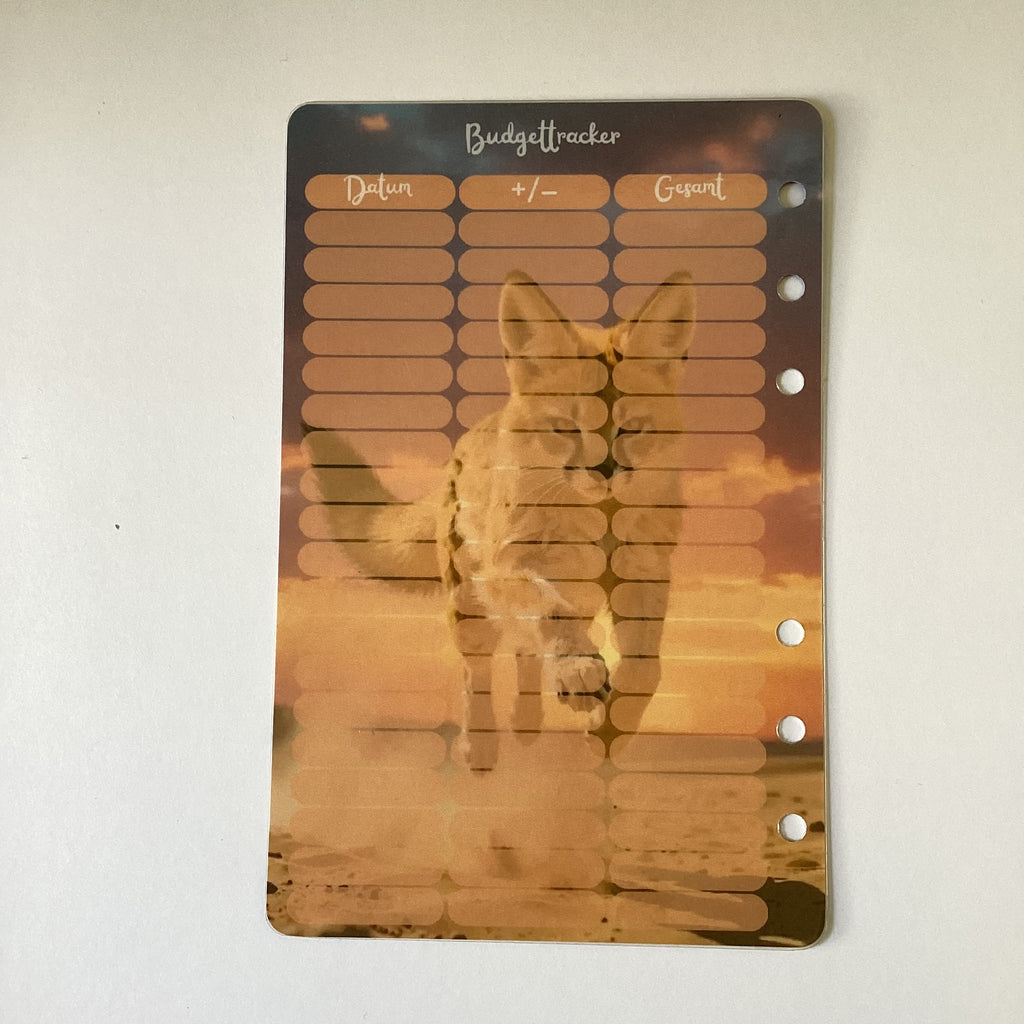 Einheftchallenge a6 Klimpergeld Wüstenfuchs