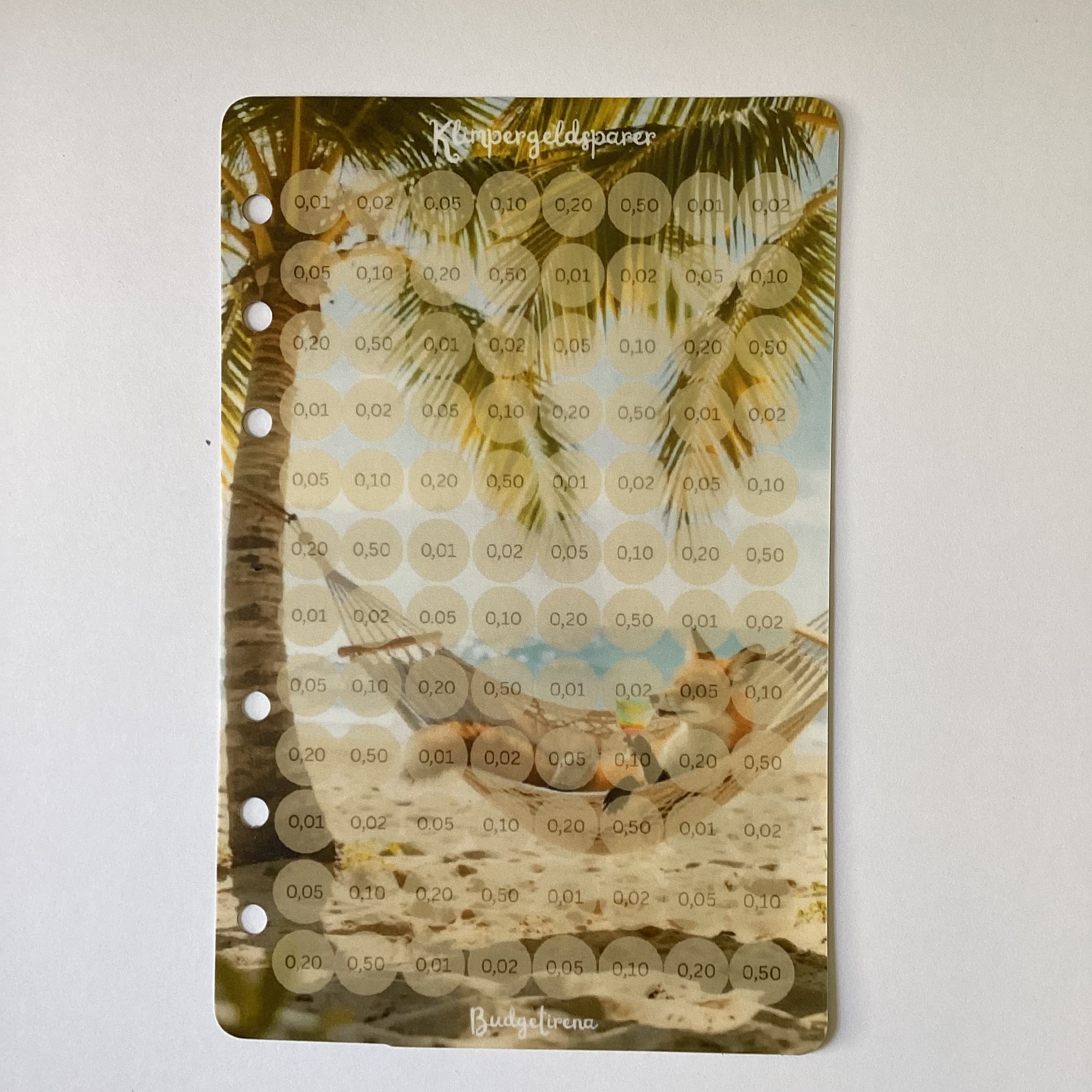 Einheftchallenge a6 Klimpergeld Strandfuchs