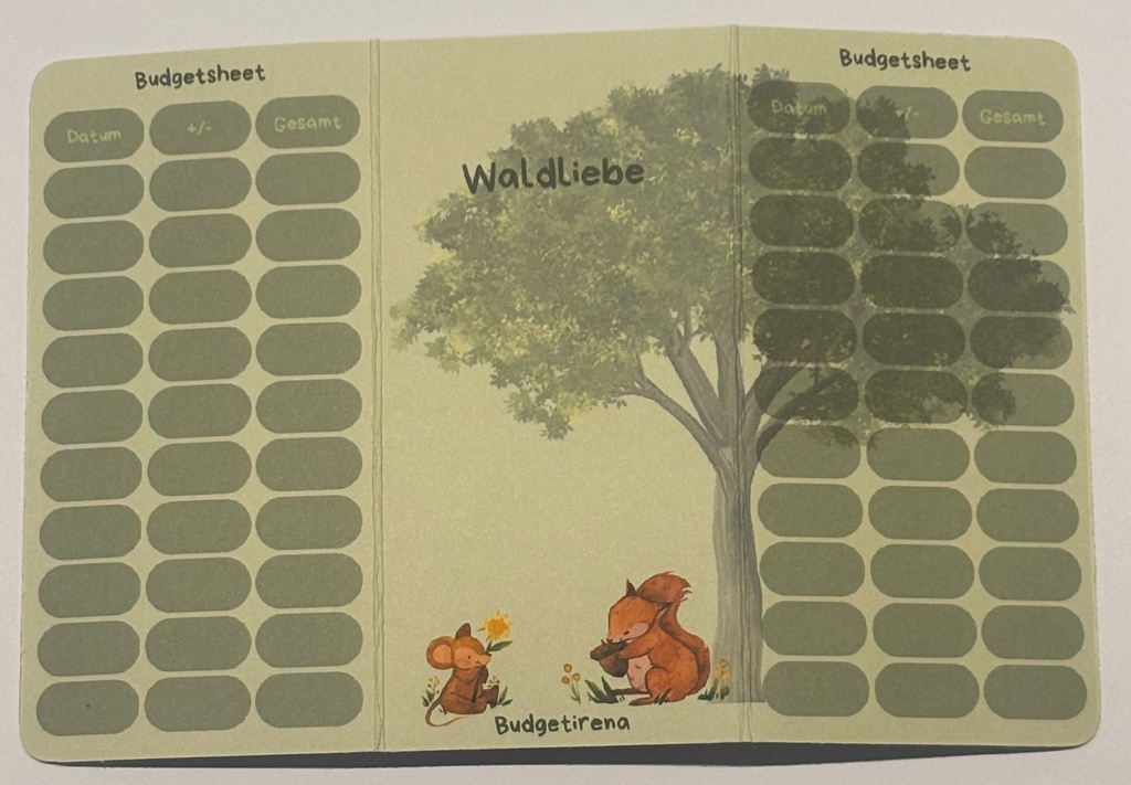 Waldliebe a7 3er Klappkarte Sparchallenge