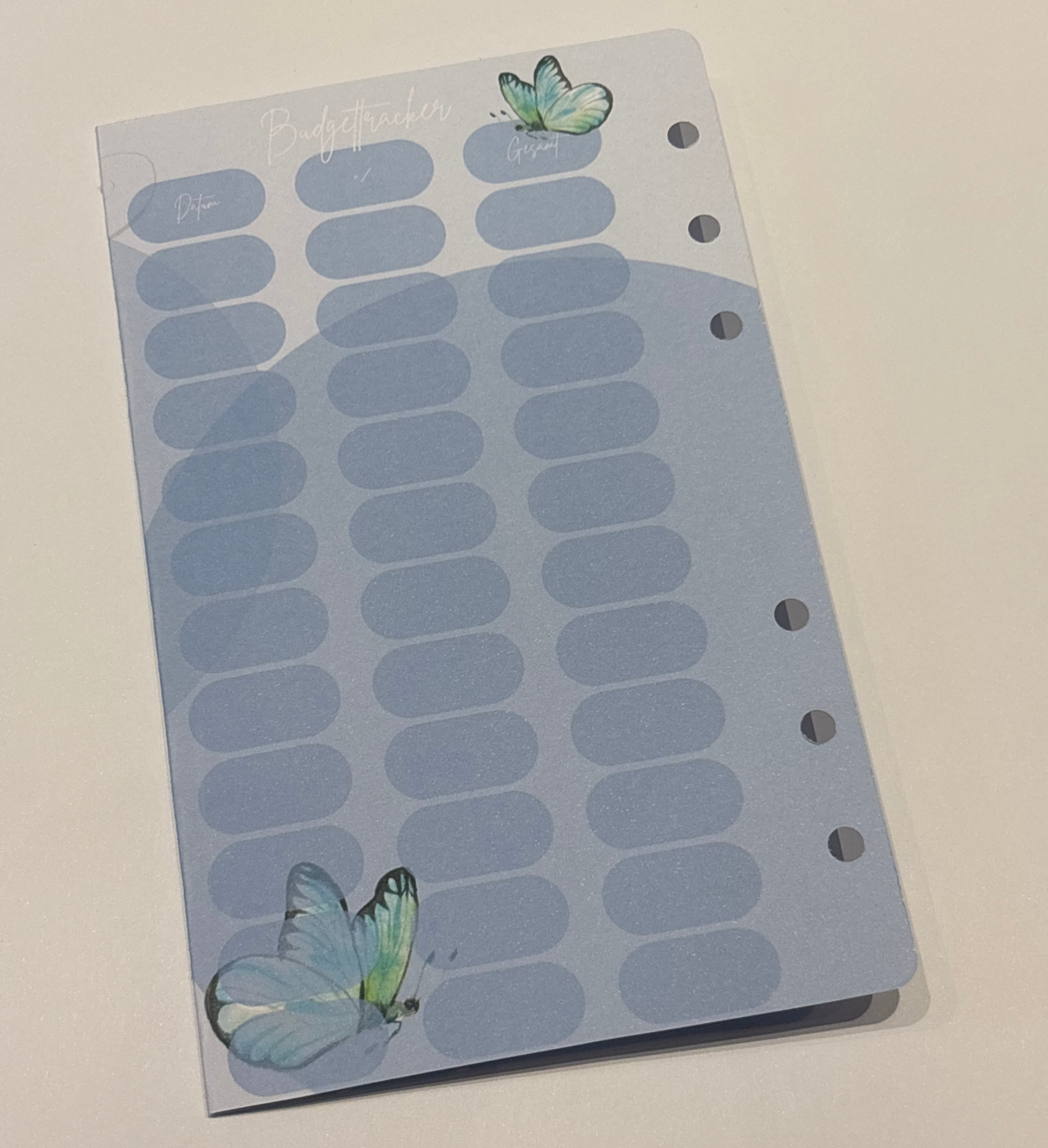 Klappkarte Butterflys a6 zum einheften