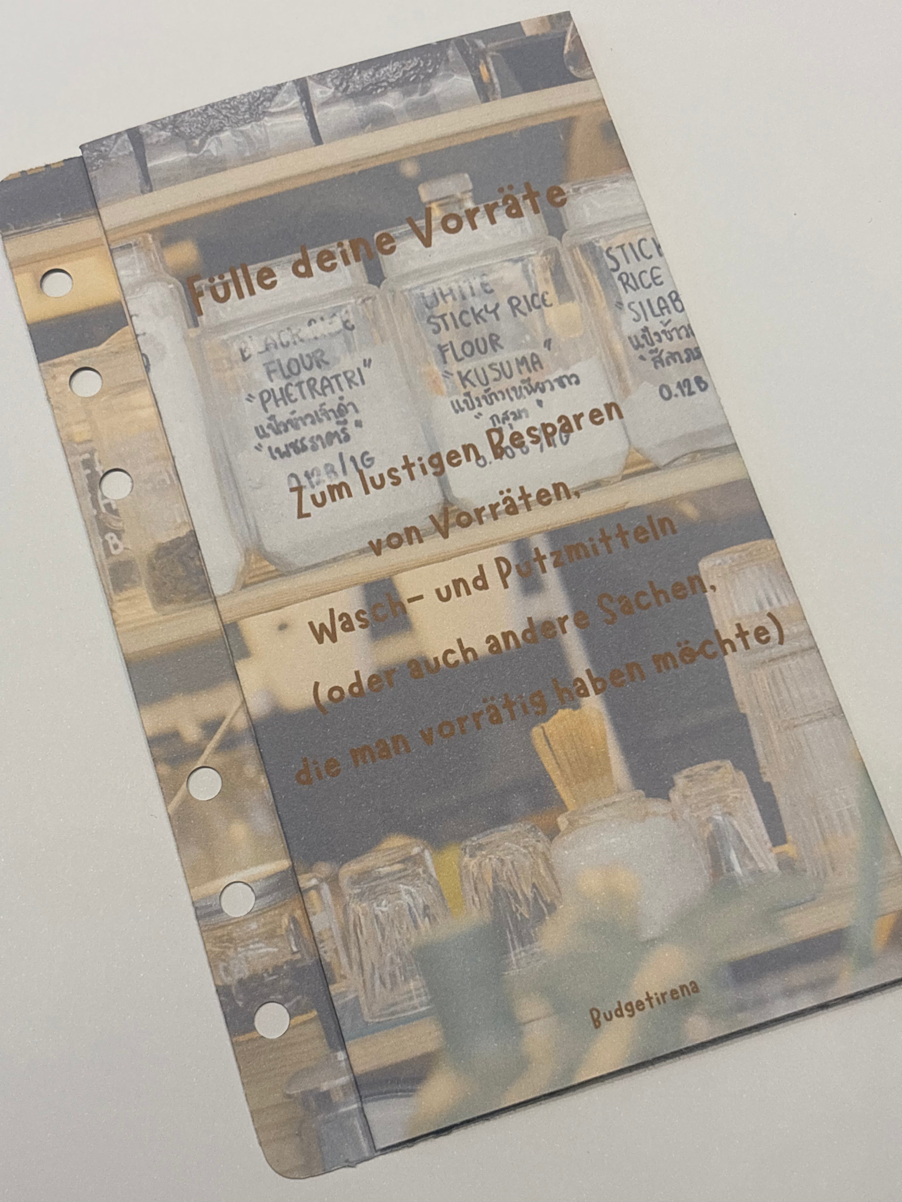 3er Klappkarte Fülle deine Vorräte a6