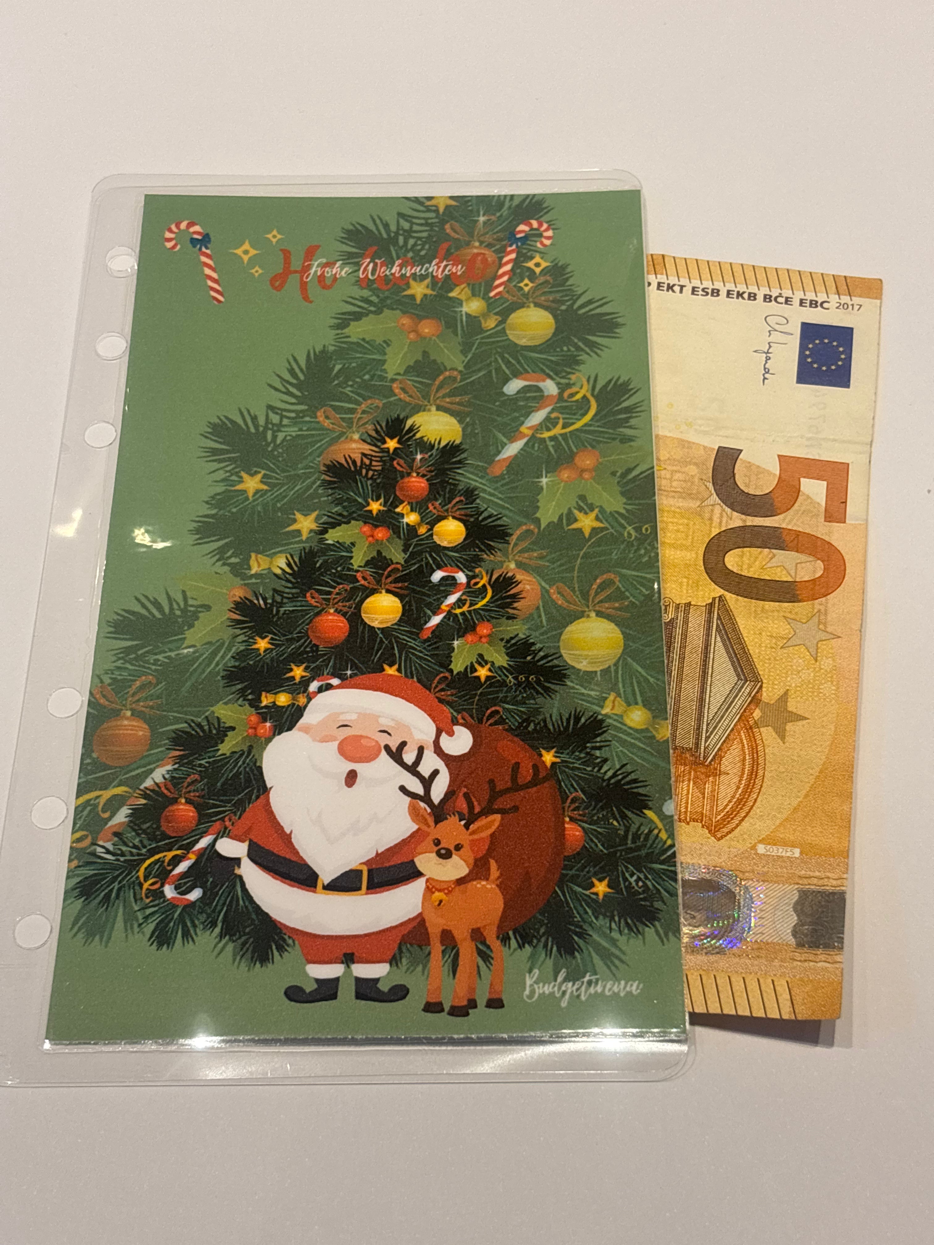 Dashboard, Umschlag und Challengetracker Weihnachten a6