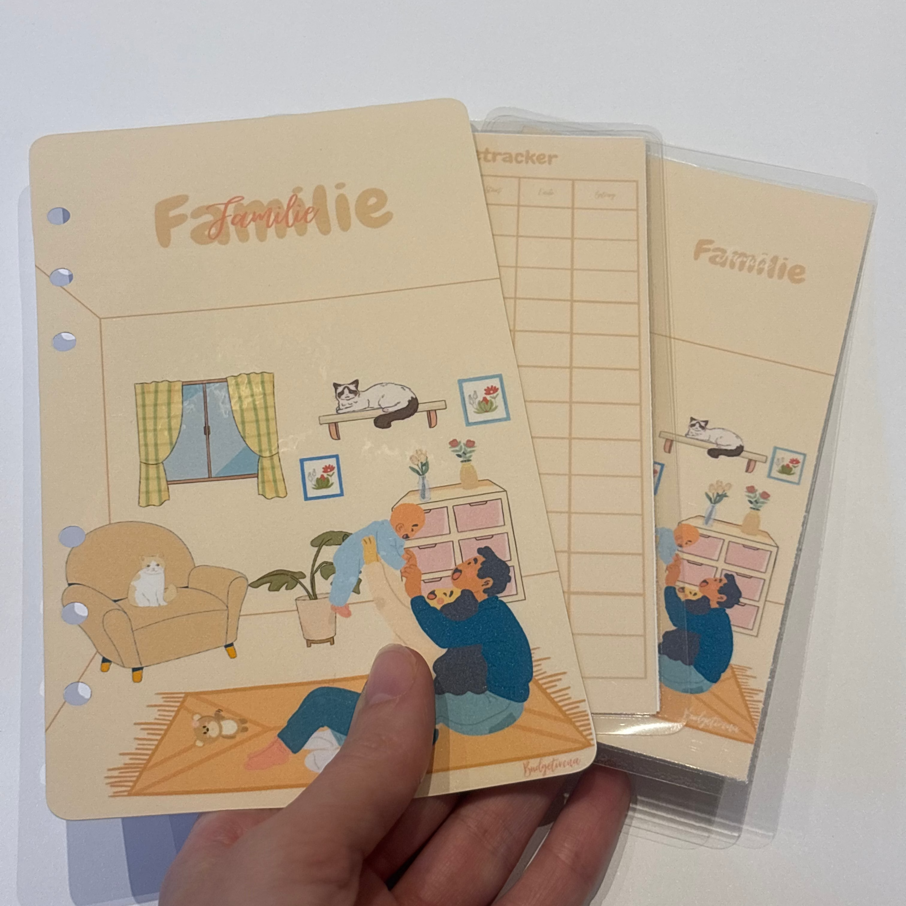 Dashboard Umschlag und Challengetracker Familie a6