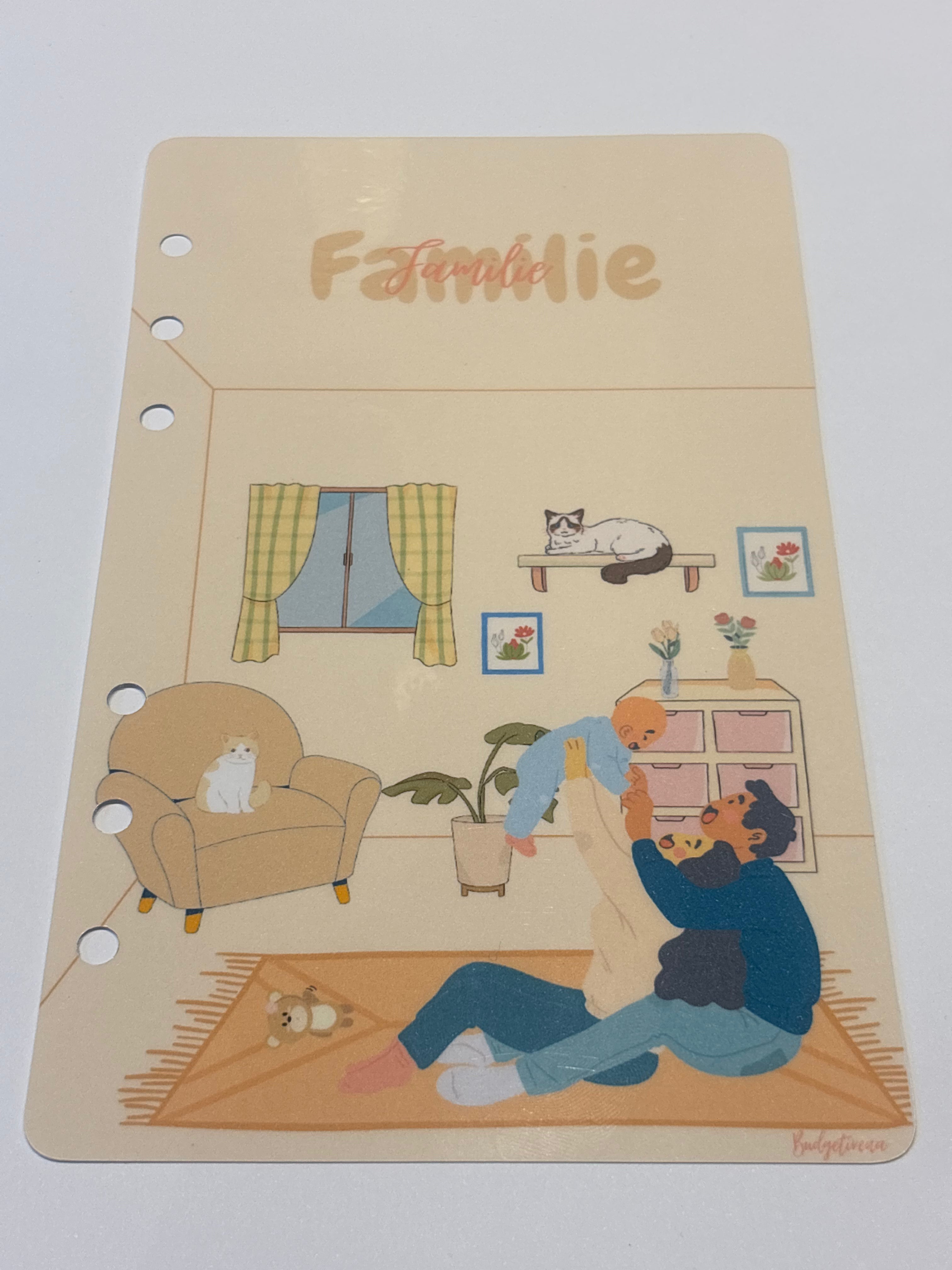 Dashboard Umschlag und Challengetracker Familie a6