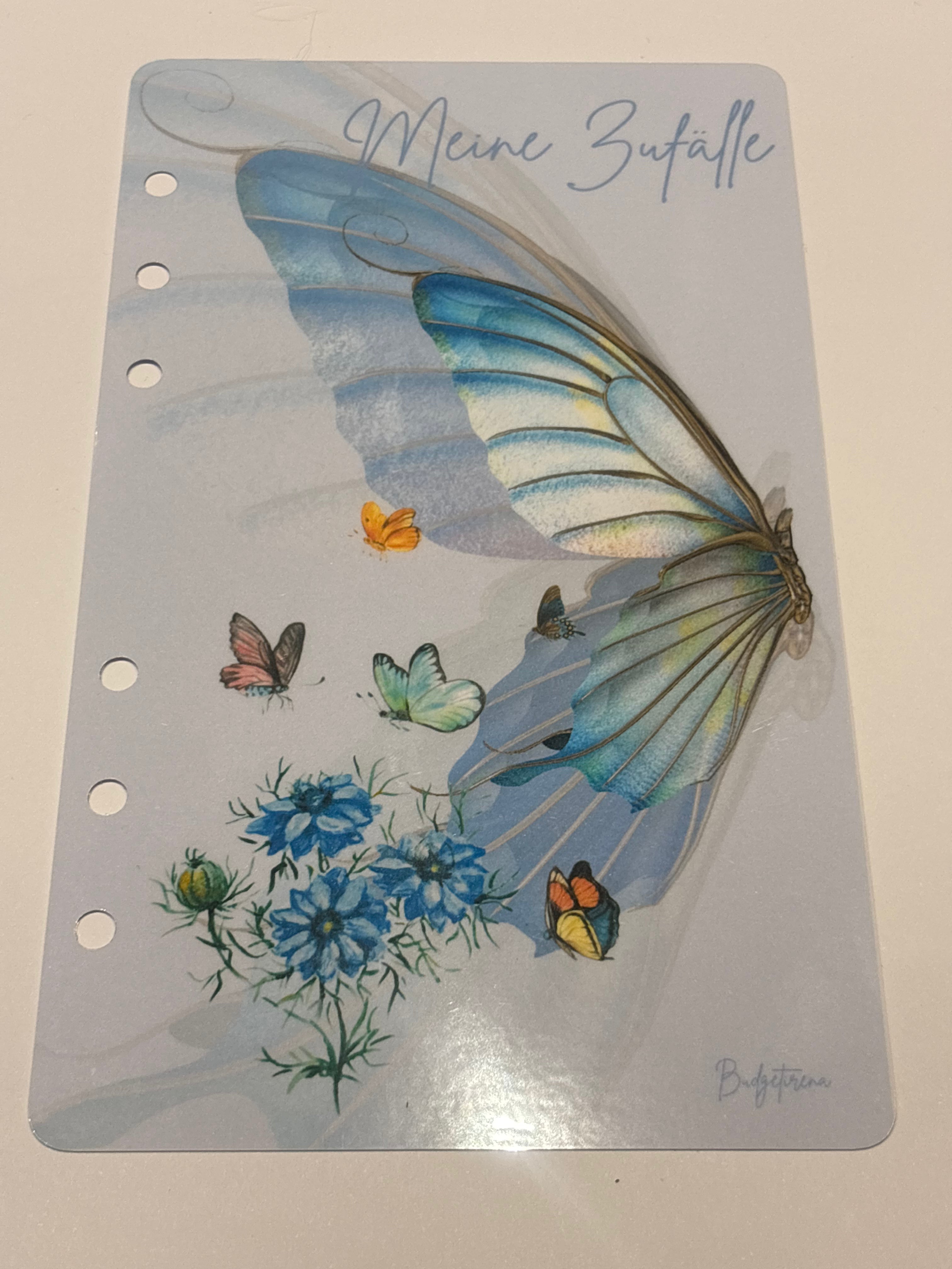 12er Register Butterfly mit Deckblatt a6