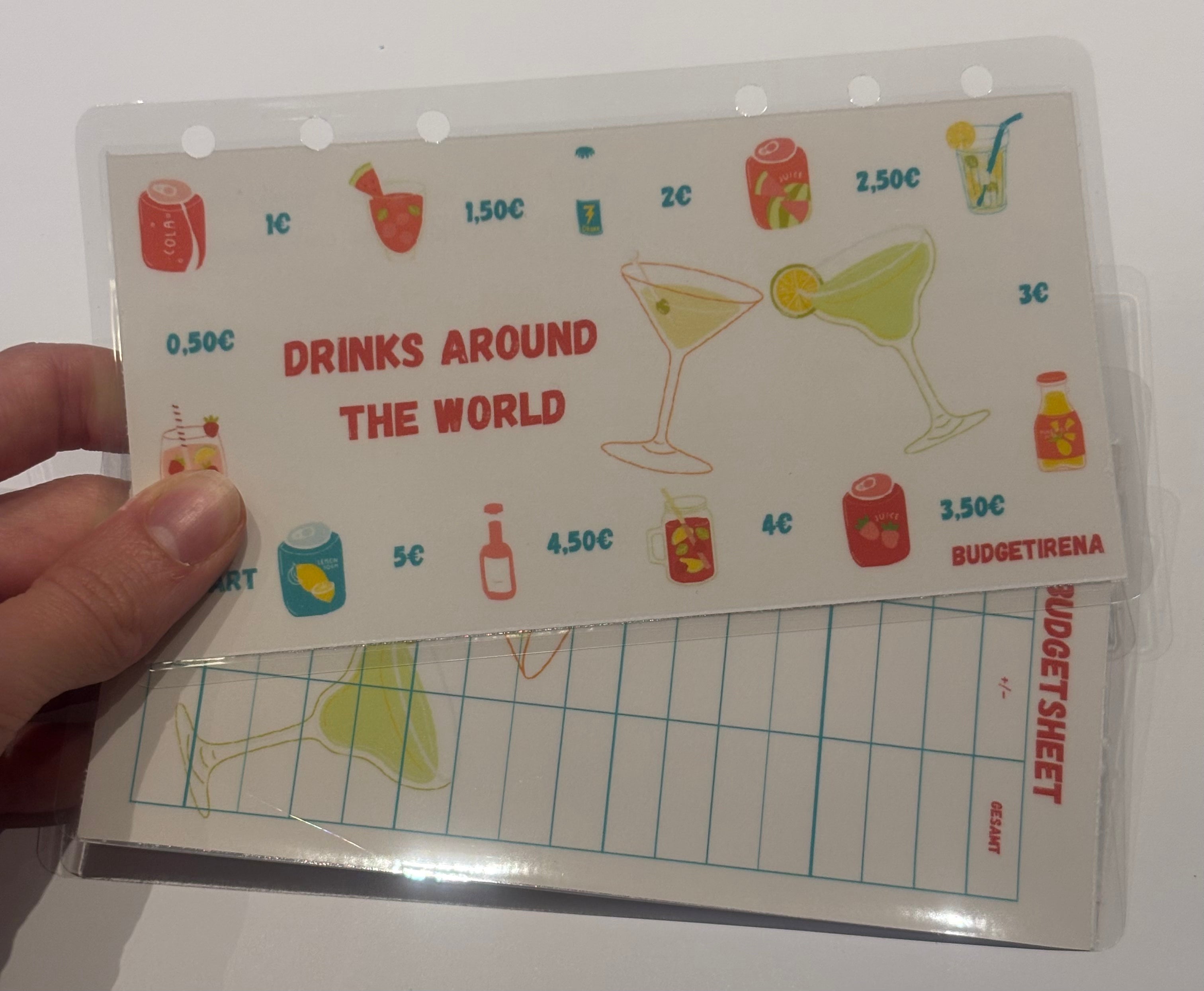 Sparspiel Drinks around the World a6 kleine Beträge