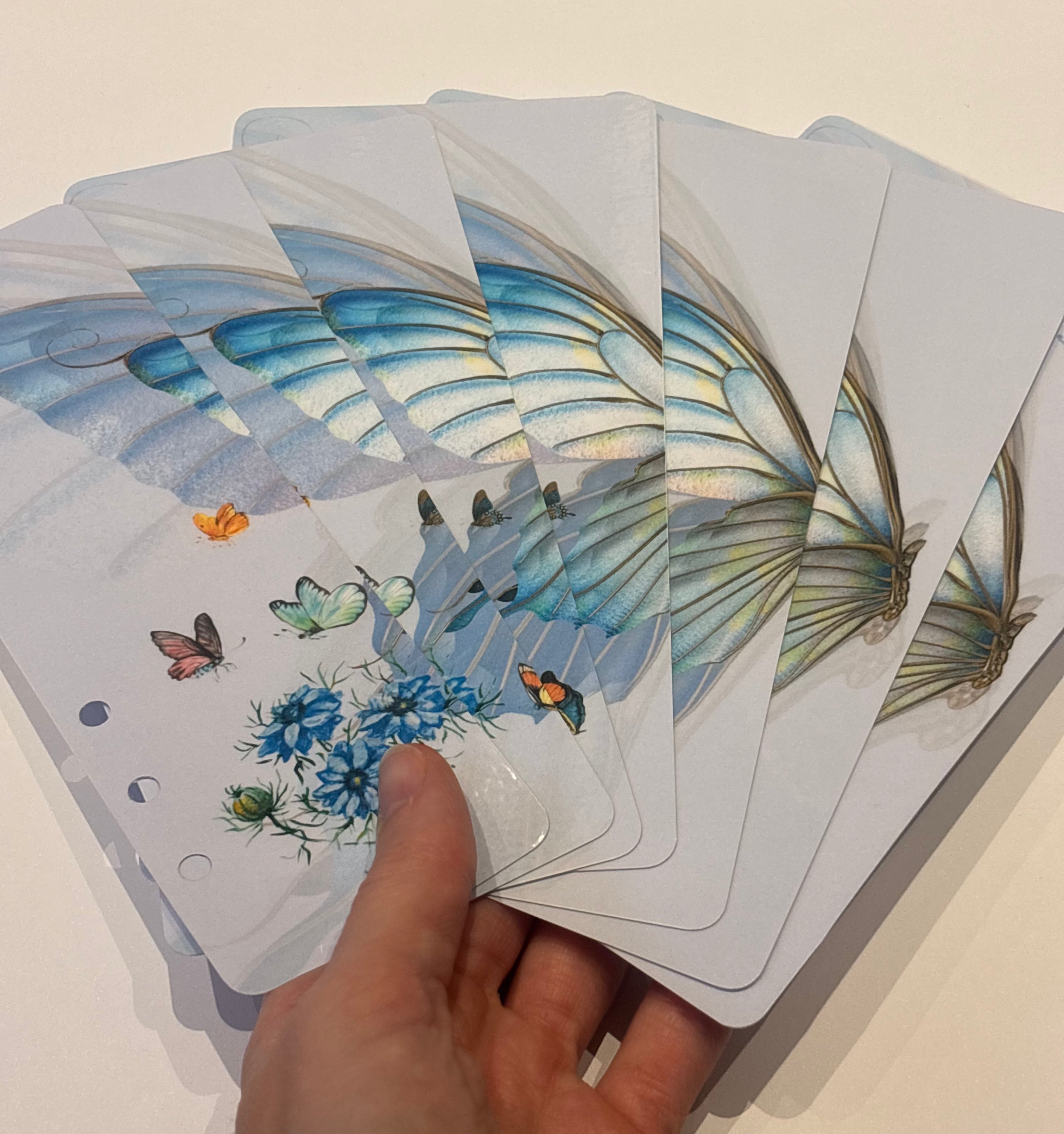 6er Register Butterfly mit Deckblatt a6