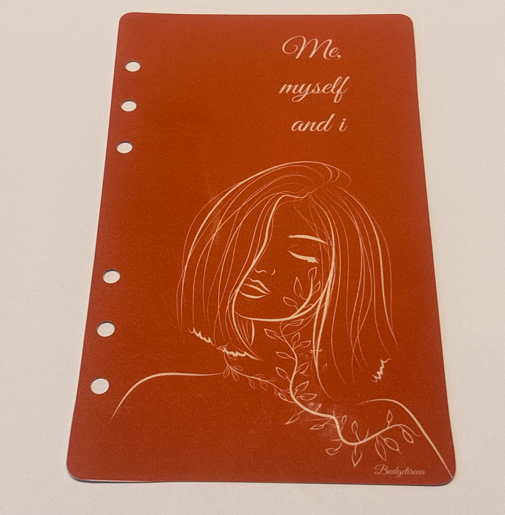 8er Register und Deckblatt Frau rot a6