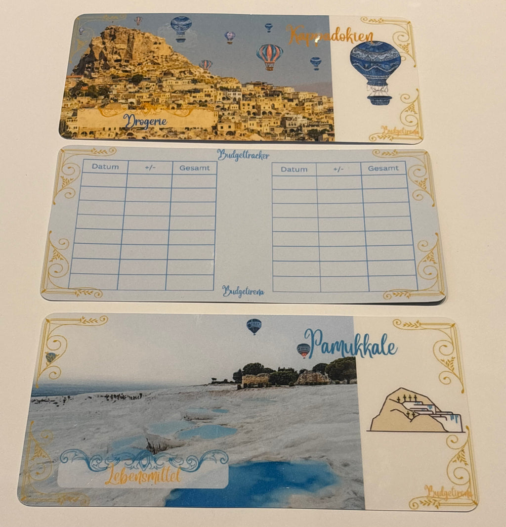 5er Set Dashboard Budgettracker Türkische Sehenswürdigkeiten a6 personalisierbar